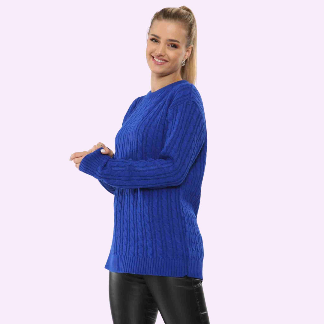 Round Neck Knitted Jumper