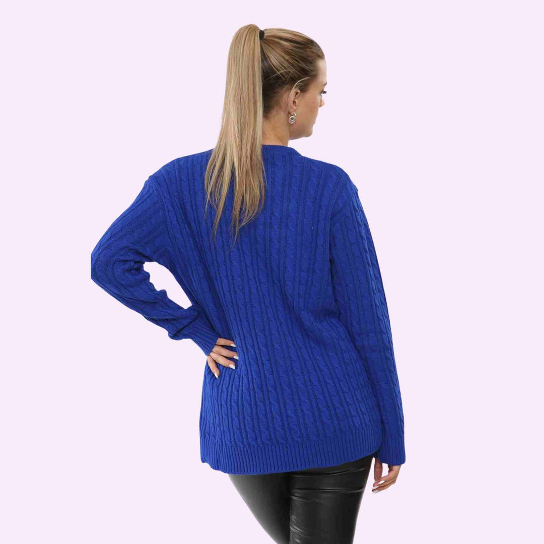 Round Neck Knitted Jumper