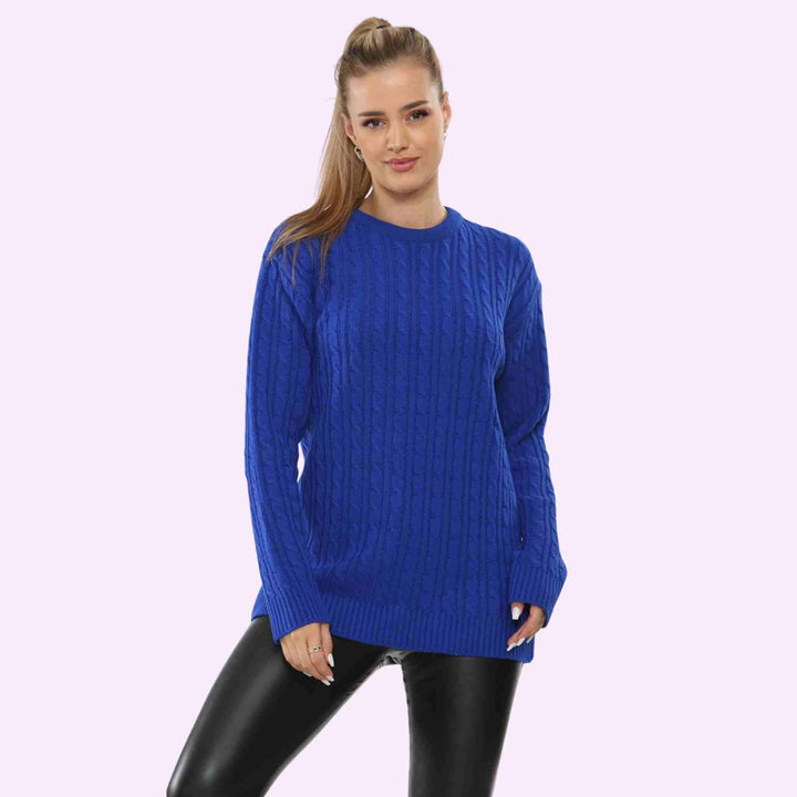 Round Neck Knitted Jumper