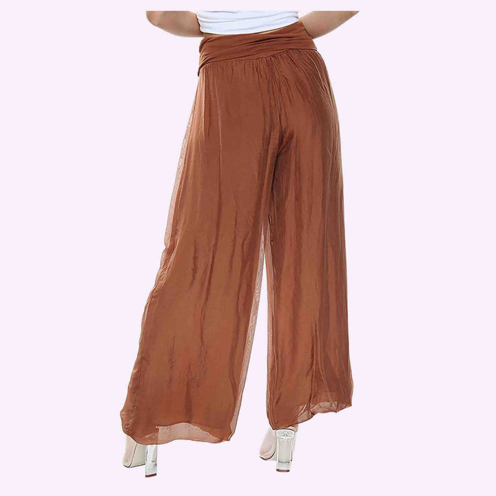 Silk Lagenlook Trouser Palazzo