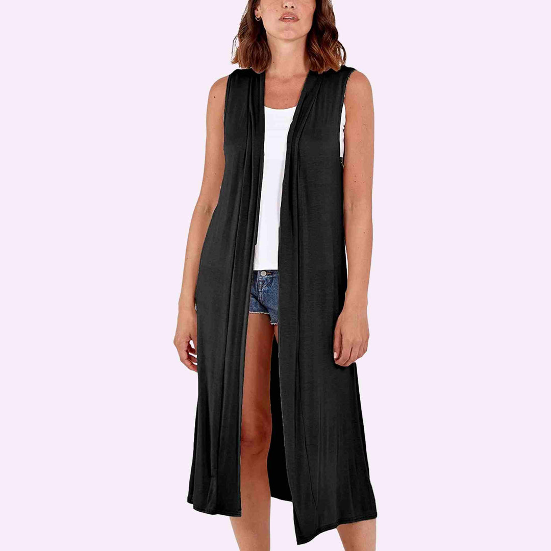 Sleeveless Maxi Cardigan