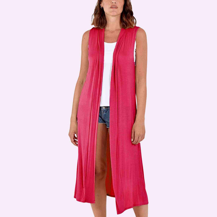 Sleeveless Maxi Cardigan