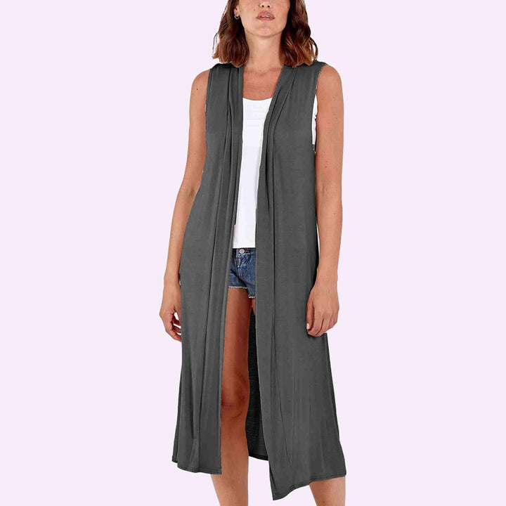 Sleeveless Maxi Cardigan
