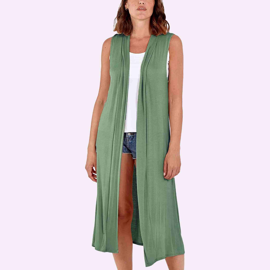 Sleeveless Maxi Cardigan