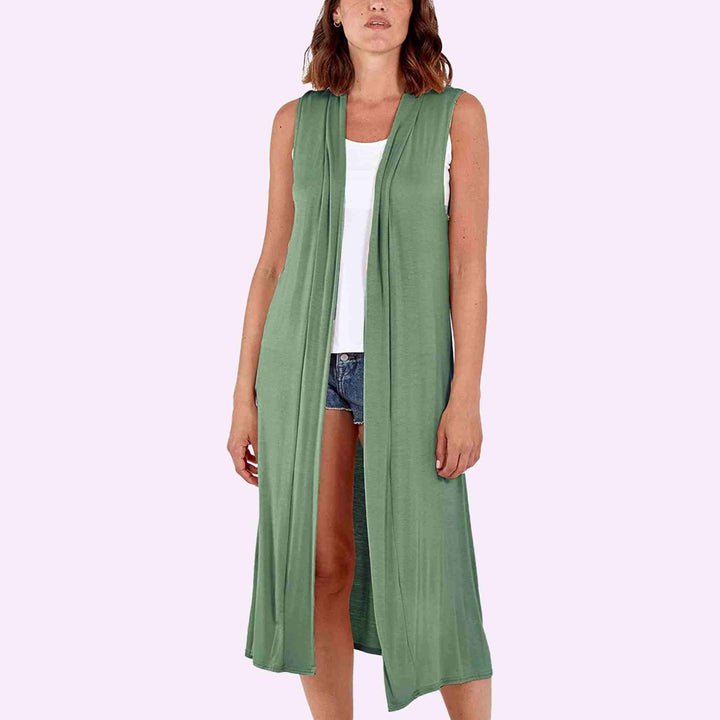 Sleeveless Maxi Cardigan