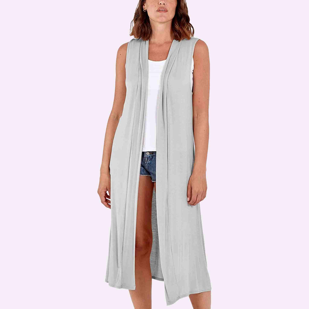 Sleeveless Maxi Cardigan