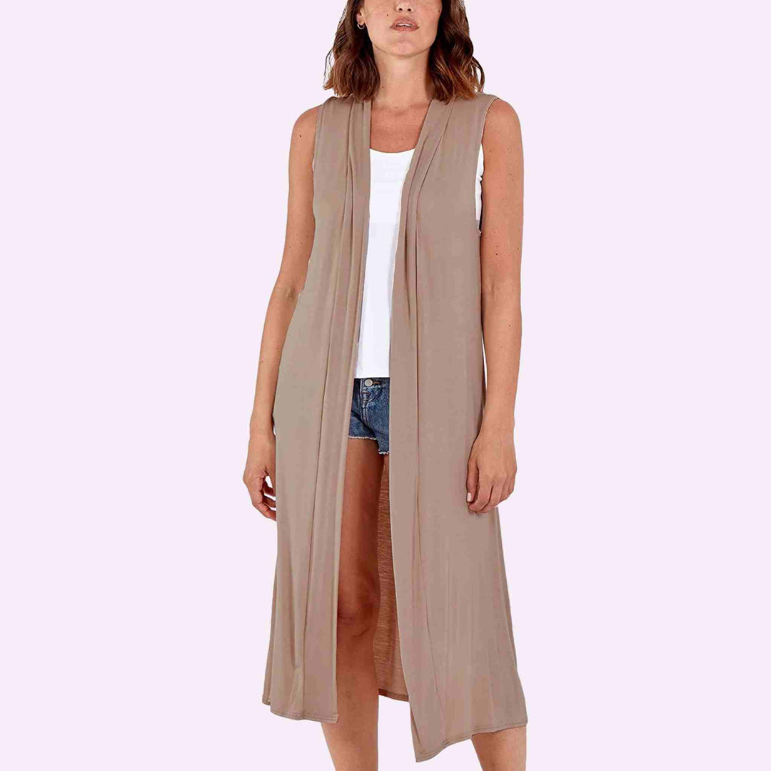 Sleeveless Maxi Cardigan
