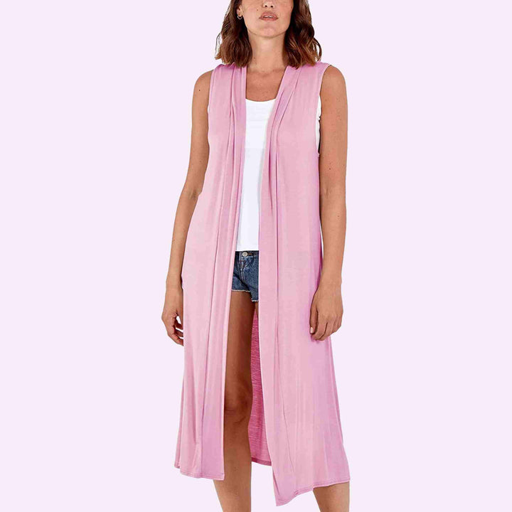 Sleeveless Maxi Cardigan