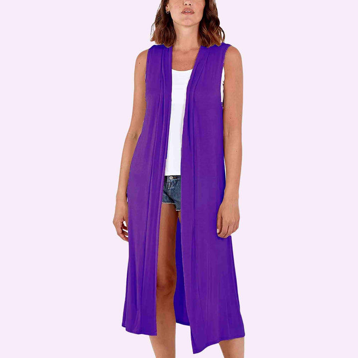 Sleeveless Maxi Cardigan