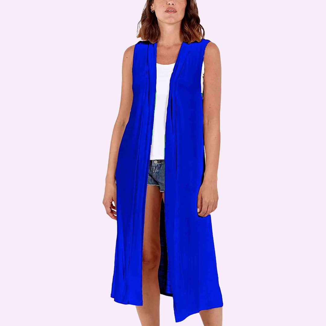 Sleeveless Maxi Cardigan