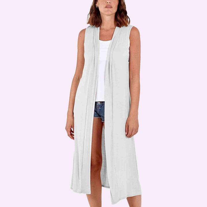 Sleeveless Maxi Cardigan
