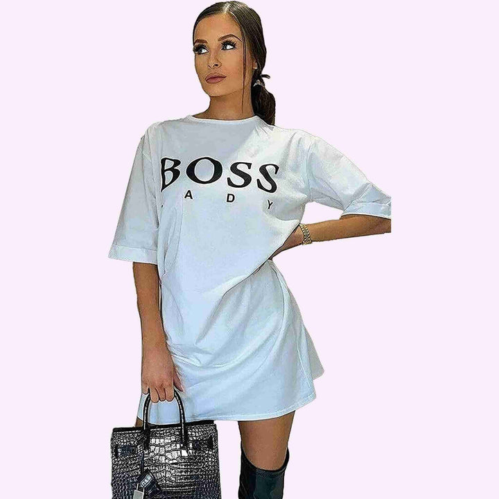 Boss Lady Printed  T-Shirt