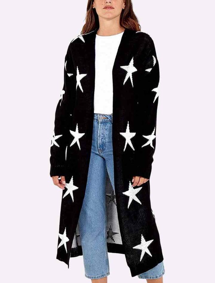 Star Print Cardigans