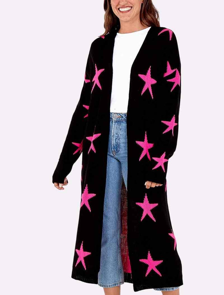 Star Print Cardigans