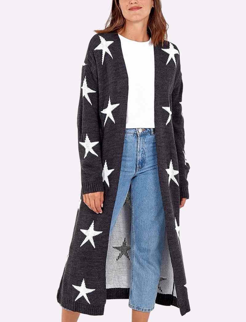 Star Print Cardigans