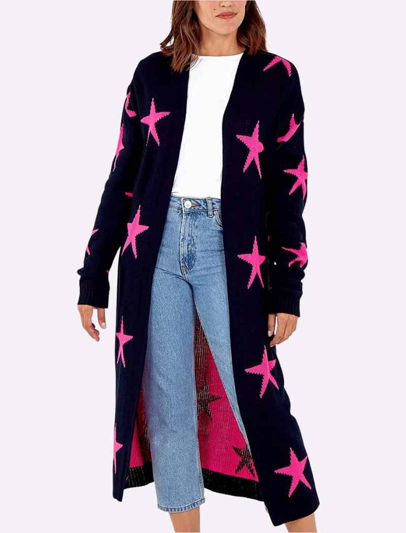 Star Print Cardigans