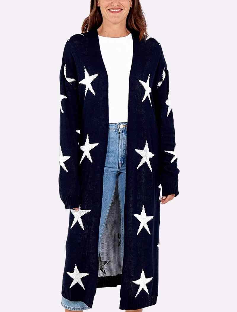 Star Print Cardigans