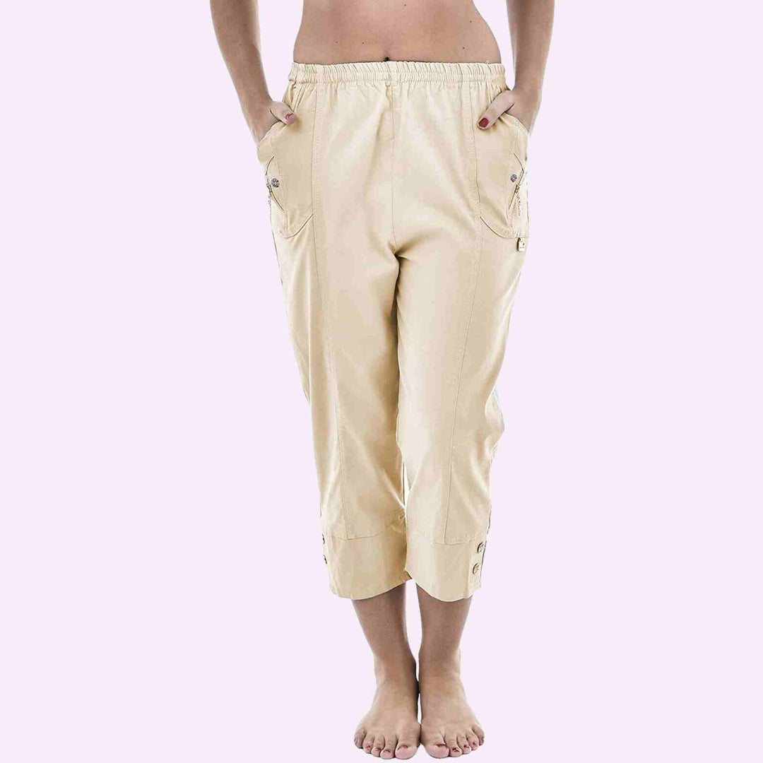 Zip  Capri Trousers