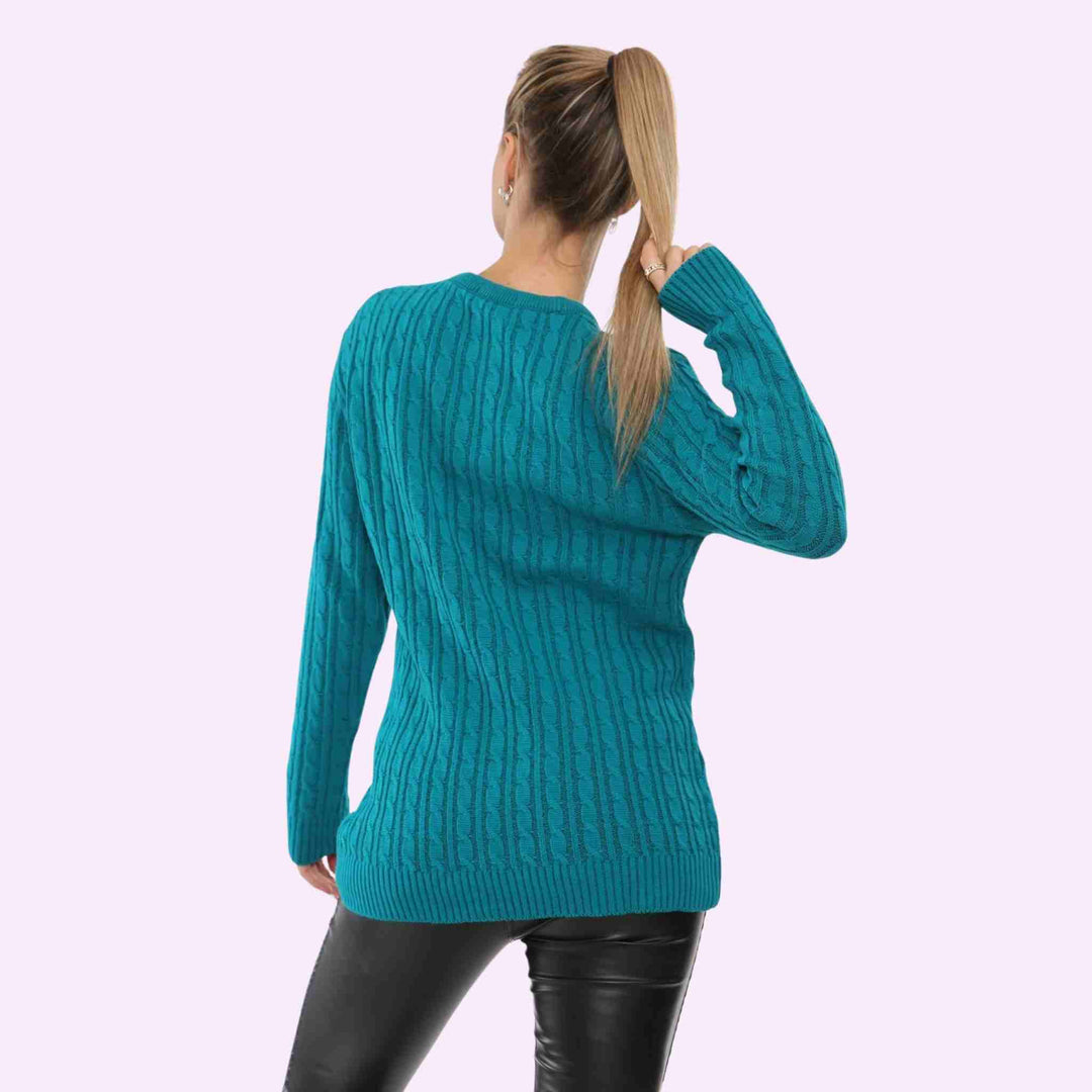 Round Neck Knitted Jumper