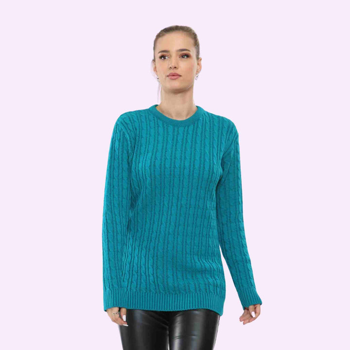 Round Neck Knitted Jumper