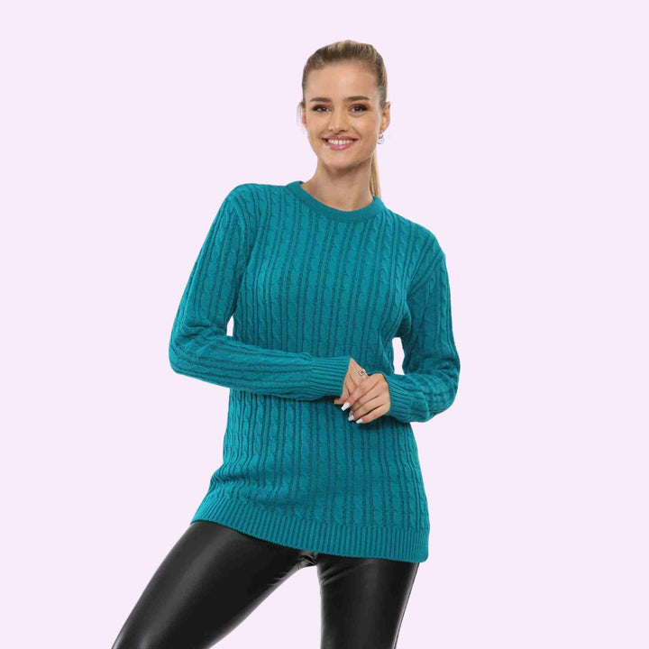 Round Neck Knitted Jumper