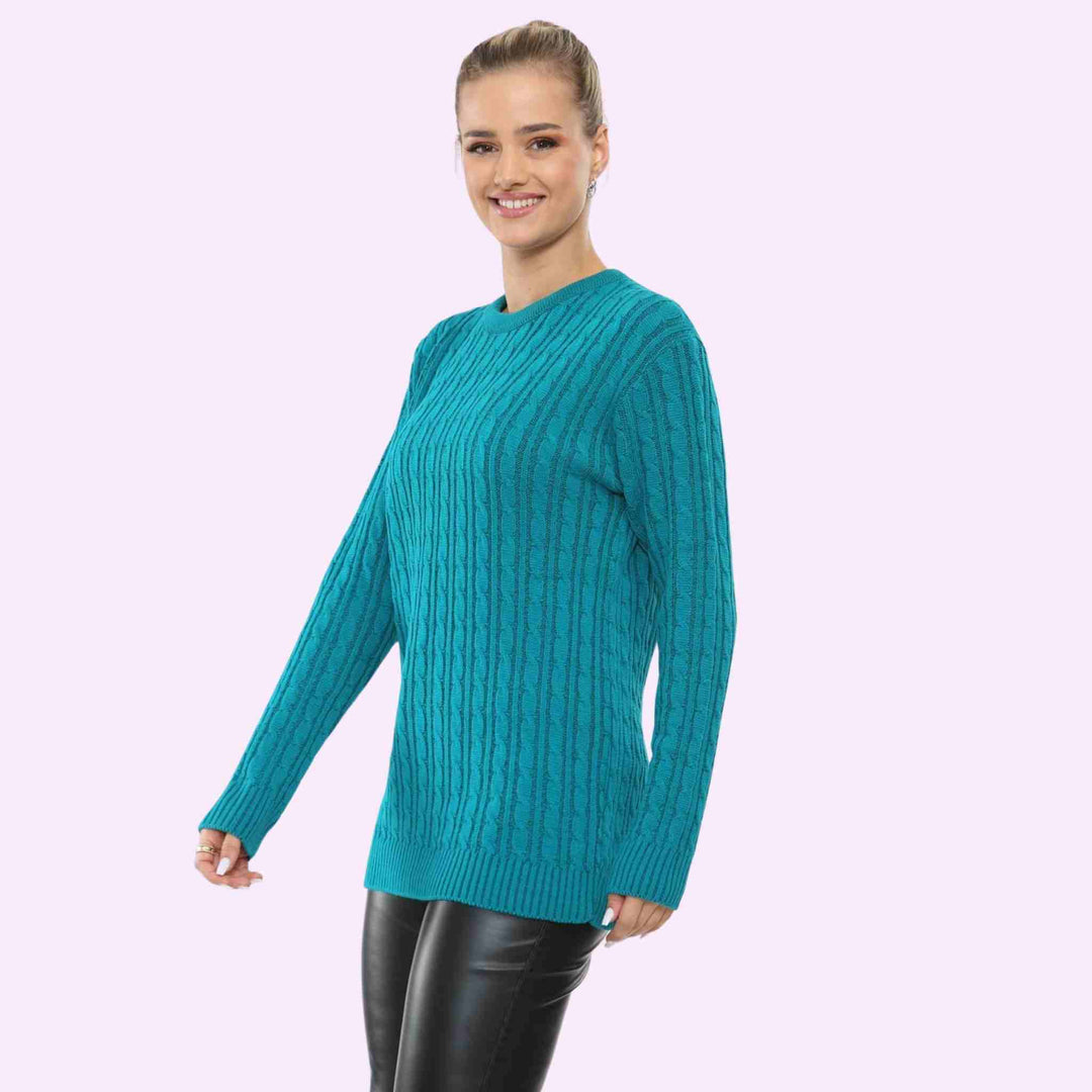 Round Neck Knitted Jumper