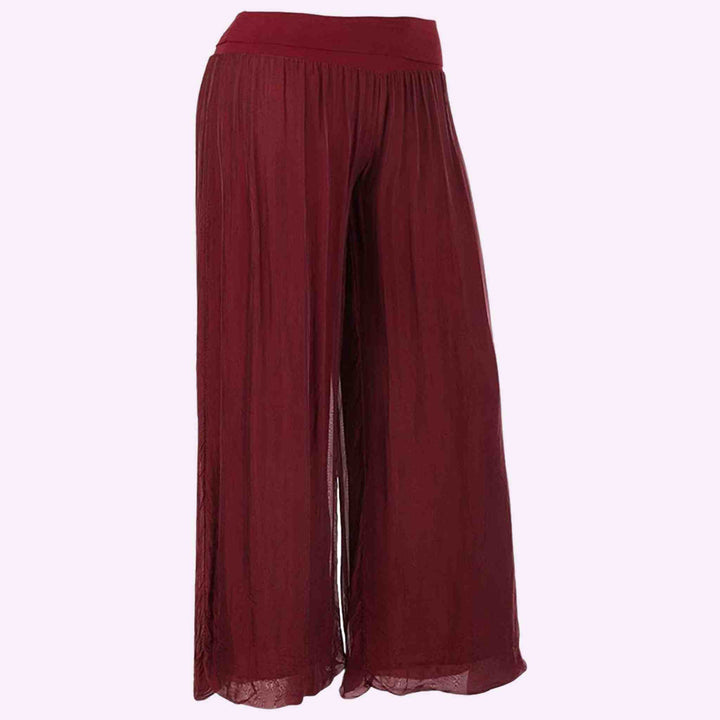 Silk Lagenlook Trouser Palazzo